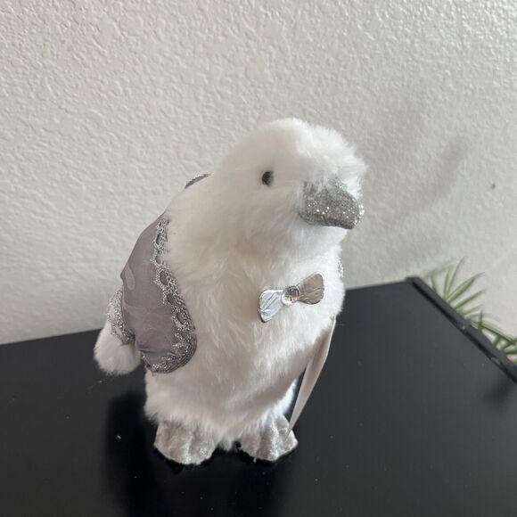 Found And Fable Decor Fluffy  Penguin With Waistcoat - Picture 1 of 5